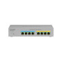NETGEAR MS108TUP Non-géré L2 2.5G Ethernet (100 1000 2500) Connexion Ethernet, supportant l'alimentation via ce port (PoE) Gris