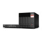 QNAP TS-473A + QSW-1105-5T Bundle Pack NAS Tower Ryzen Embedded V1500B 8 Go DDR4 0 To QNAP Turbo System Noir