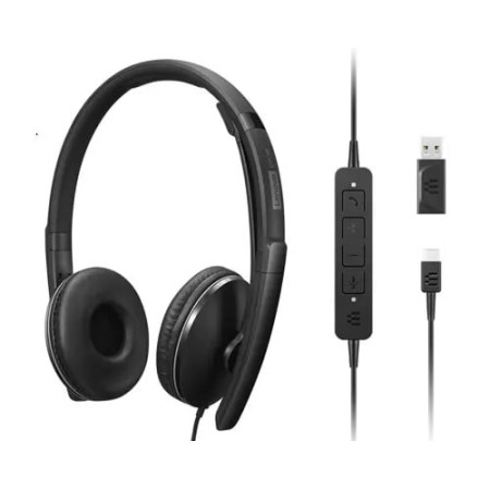 Lenovo 4XD1M39029 casque Avec fil Arceau USB Type-C Noir