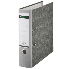 Leitz Plastic Lever Arch File A4 80mm 180° classeur à anneaux Gris