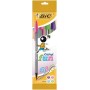 BIC Stylo à bille Cristal Fun. sachet de 4