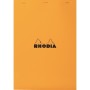 RHODIA Bloc agrafé No. 18. format A4. quadrillé 5x5. orange