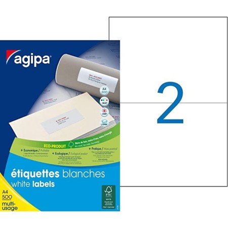 agipa Etiquette universelle. 210 x 148.5 mm. blanc